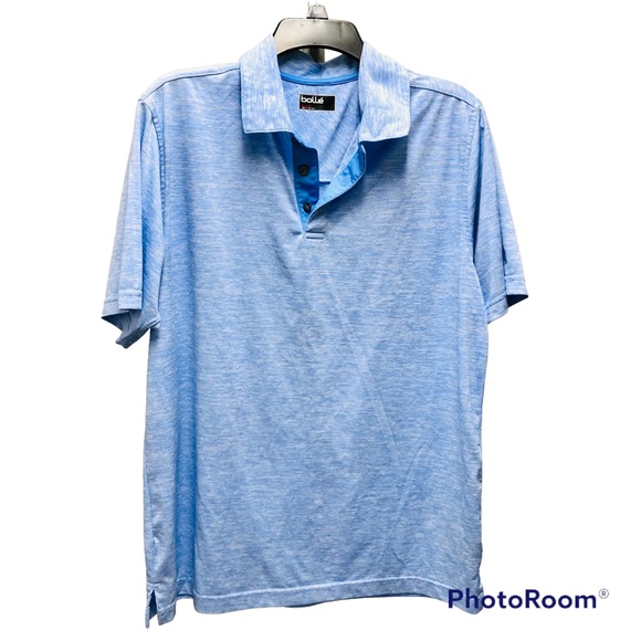 bolle Other - BOLLE T SHIRT MENS LIGHT BLUE SHORT SLEEVES SIZE MEDIUM COLLARED NECK wg